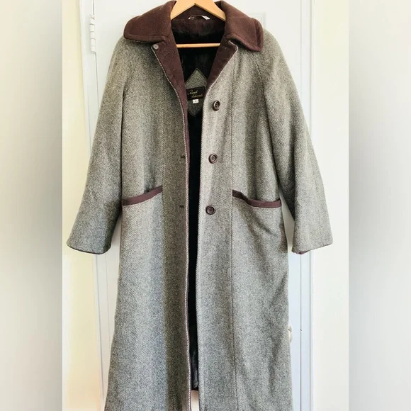 Vintage | Jackets & Coats | Vintage Heavy Tweed Wool Fauxfur Lined